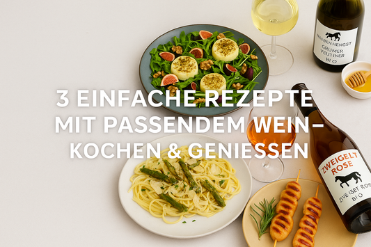 3 einfache Sommer-Rezepte mit passendem Bio-Wein – Kochen & Genießen wie am Weingut